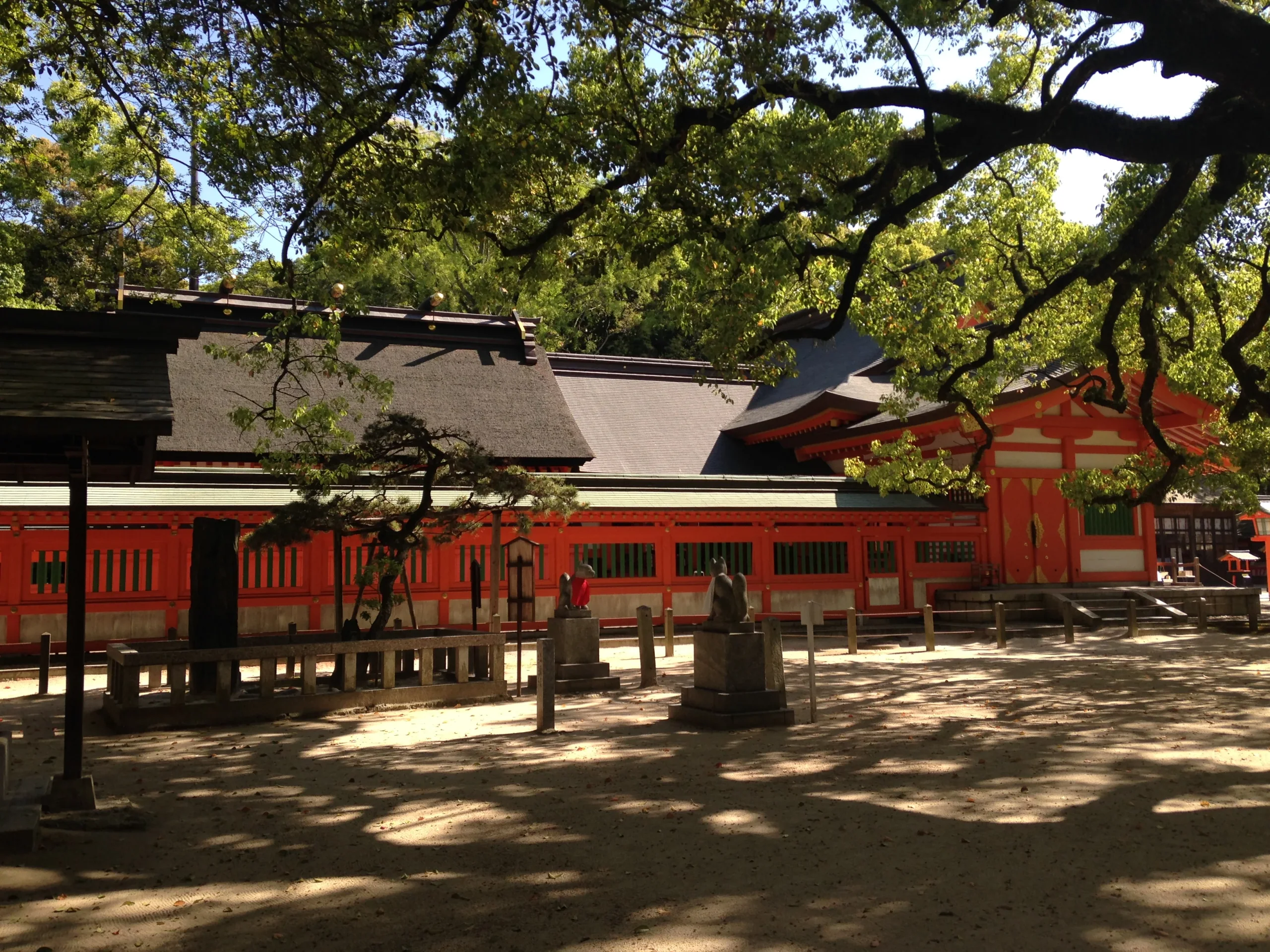 住吉神社社殿與一夜之松