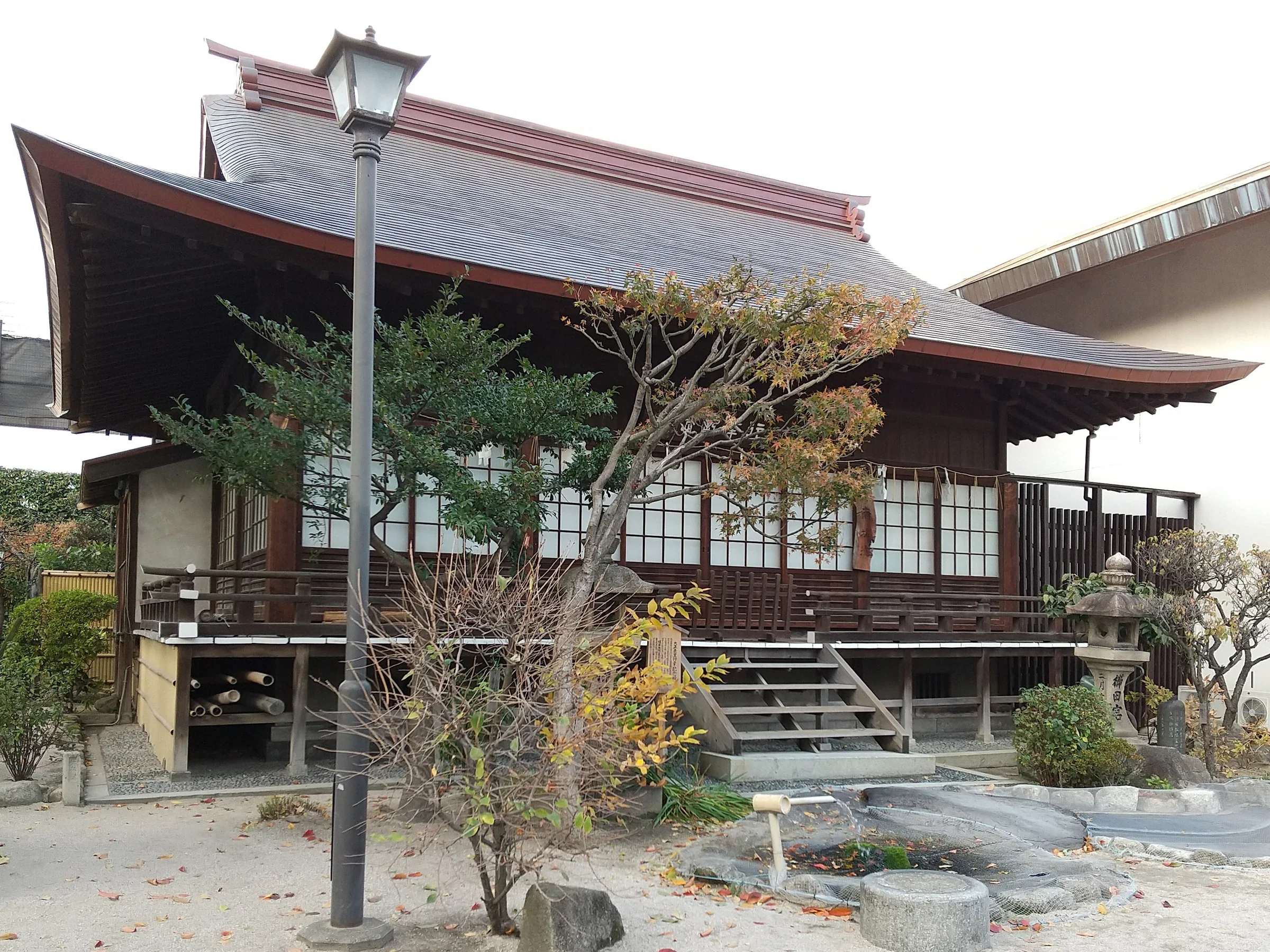 櫛田神社境內的大正天皇行幸記念殿日景