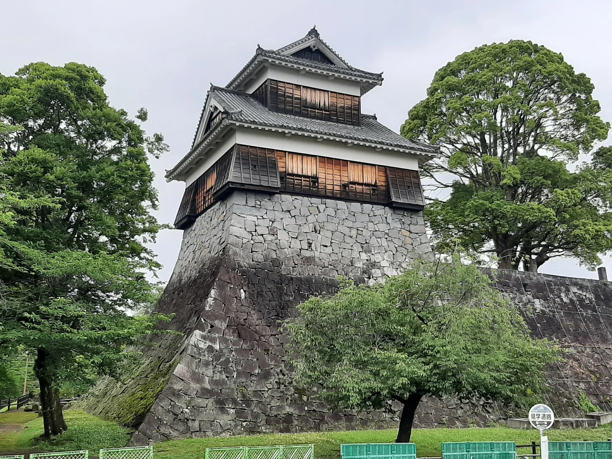 熊本城建築與石垣，2024 年實景