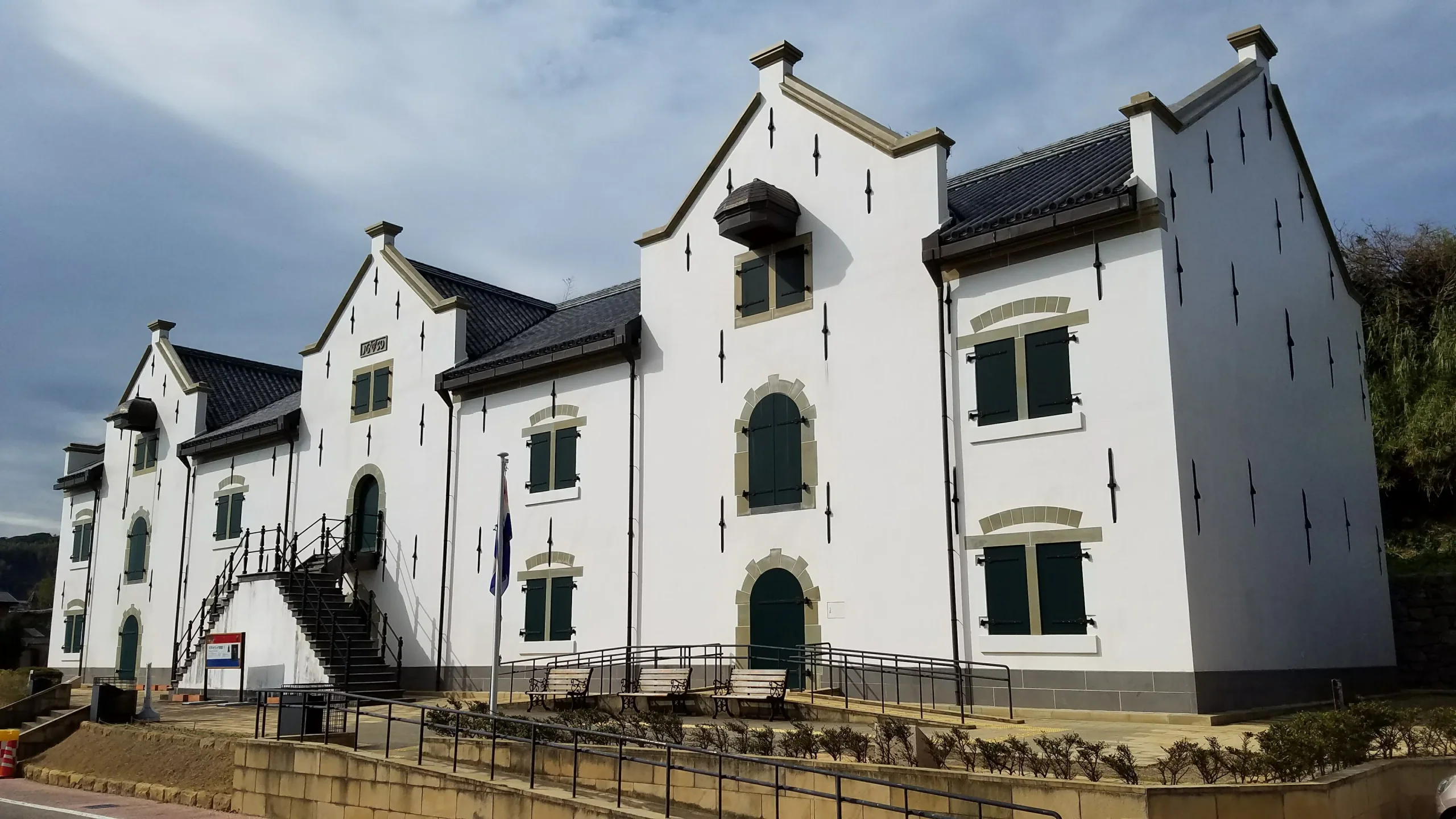 平戶荷蘭商館重建倉庫外觀